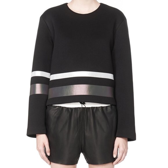 Alexander Wang Women's Black Scuba Sweatshirt - Picture 1 of 2